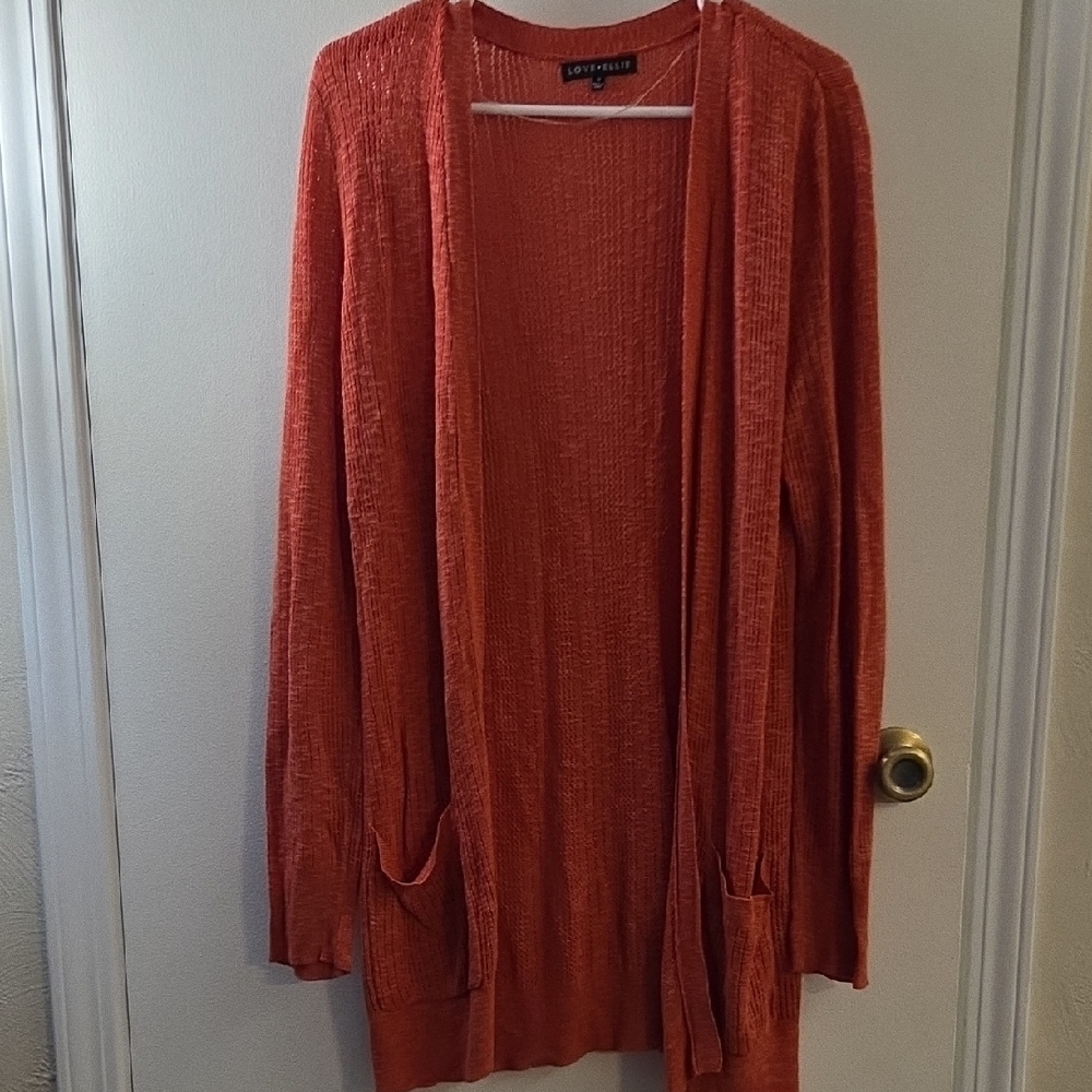 Soft Surroundings Women's Orange Sweater